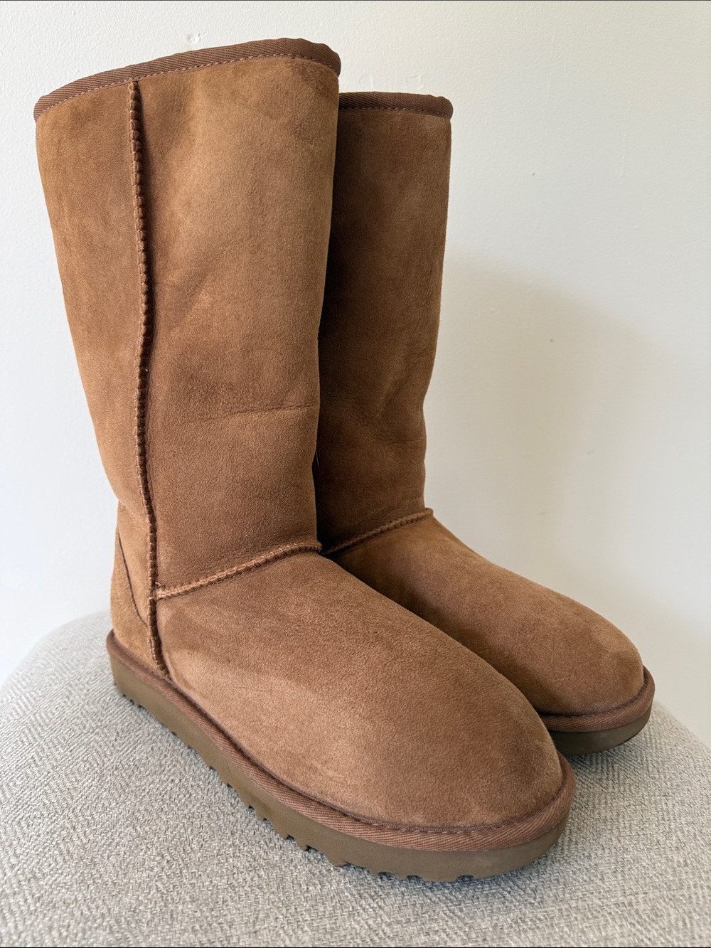 UGG Tall Suede Winter Boots - Chestnut